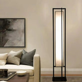 Wooden Twist Buzzy Rectangular Shape Stylish Metal & Glass Floor Lamp - Wooden Twist UAE
